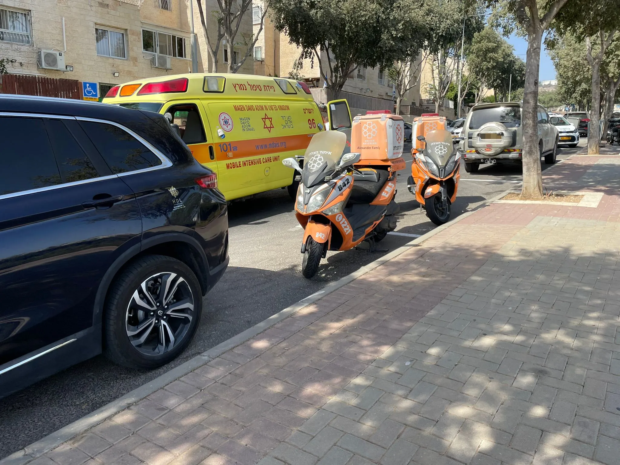 ילד בן 3 נפצע קשה כתוצאה מתאונת דרכים ברחוב משה רחמילביץ׳ בשכונת פסגת זאב