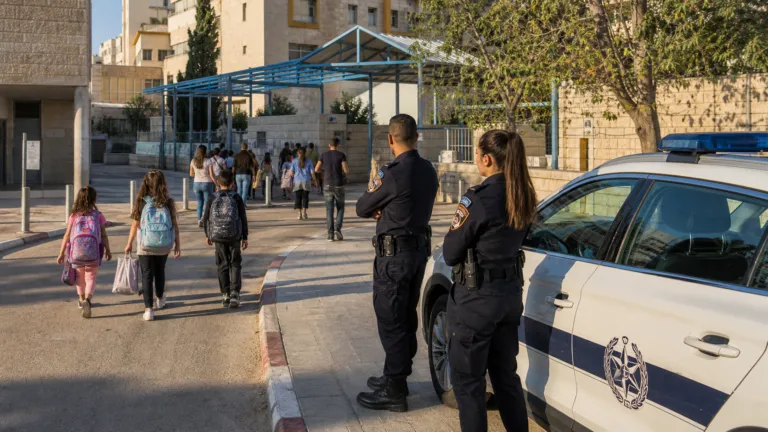 משטרה בפריסה מוגברת בפסגת זאב לקראת פתיחת שנת הלימודים
