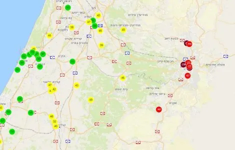 זיהום אויר ירושלים פסגת זאב
