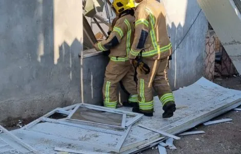 בית חנינא: ארבעה נפגעים כתוצאה מפיצוץ ושריפה